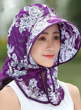 帽子女夏天遮阳帽户外骑车遮脸