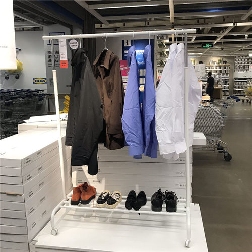 宜家IKEA 丽加 晒衣架挂衣架升降式落地衣架丽加晒衣架伸缩式落地 - 图0