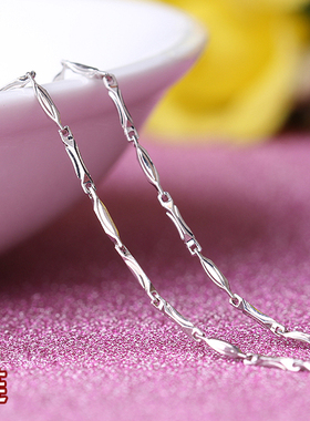 韩国水钻锁骨链锆石时尚风银饰品