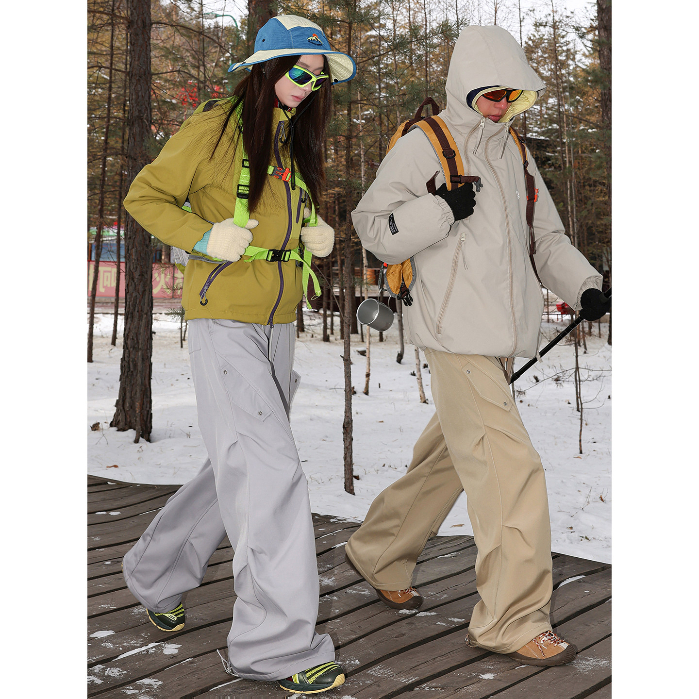 MANYSTON美式潮牌户外工装休闲棉裤男款冬季加绒保暖直筒冲锋裤子,淘宝优惠券,粉丝福利购,淘宝优惠卷