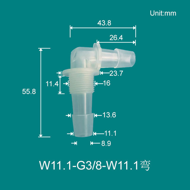 Ertong Manufacturer Direct Sales Plastic Copper Pagoda Plate Elbow