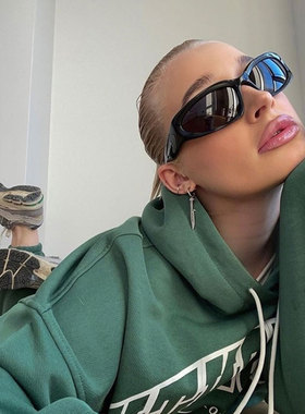 机能风墨镜男个性Y2K辣妹眼镜潮