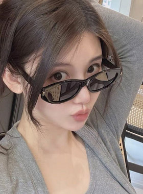 可可镜复古猫眼墨镜女遮阳显脸小