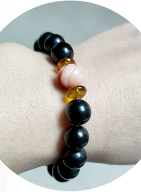 天然真牛角手串手链佛珠饰品