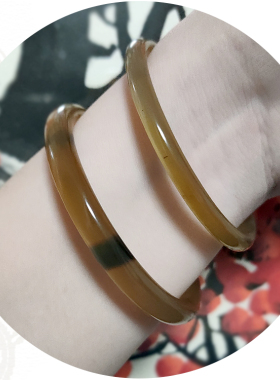 牛角女士天然保健饰品古风手圈