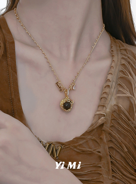 YiMi亦米原创森林乐园小刺猬高级感颈链甜酷小众可爱百搭新款项链
