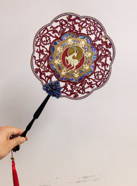国风古风喜扇拍照神器