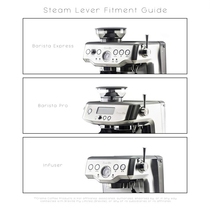 Manufacturer pro-platinum rich coffee machine 878870 stainless steel steam switch handle lever retrofit pull rod Steam L