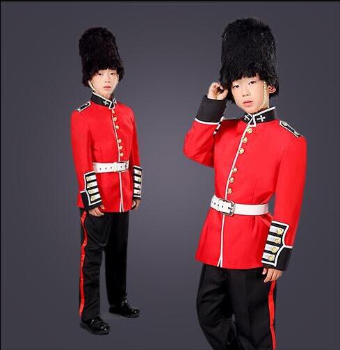 欧洲宫廷服成人男英国皇家卫队卫兵仪仗队军乐队威廉王子服装 - 图1