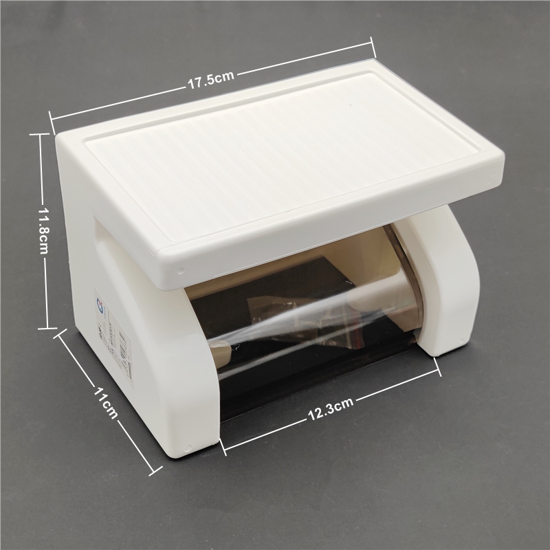 包邮厕所卫生纸置物架抽纸盒免打孔壁挂式防水卫生间纸巾盒卷纸架 - 图0