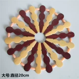 Huayuan квадратная бамбуковая подушка для блюд круглой бамбуковой блюда подушка для горсовой накладки чаши для прокладки теплоизоляция Coaster Coast