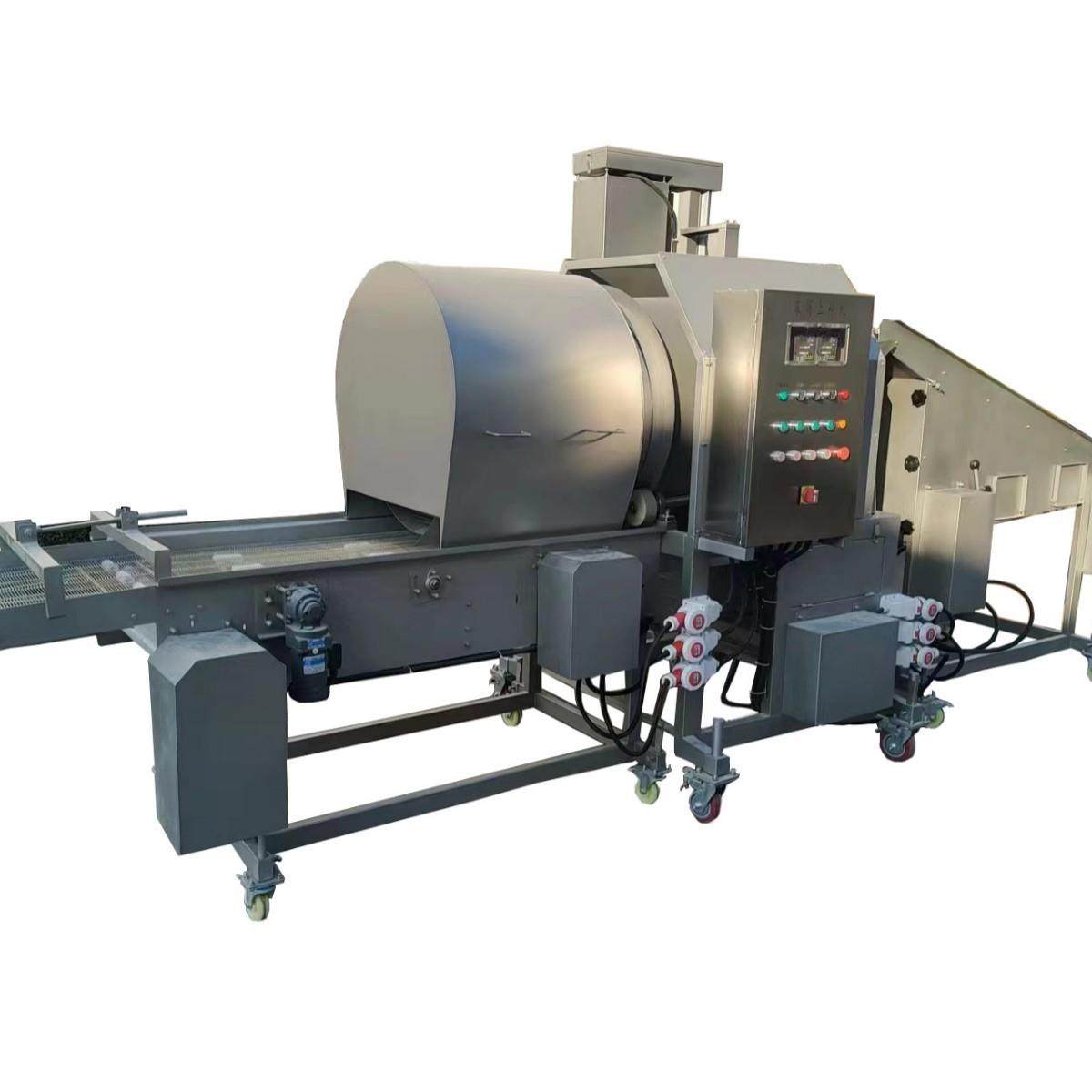 4.t肉块裹粉设备全自动巴沙鱼滚筒式上粉机调理品上浆裹粉机器,淘宝优惠券,粉丝福利购,淘宝优惠卷