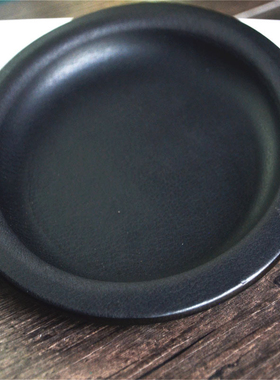 牛皮盘手工真皮盘文玩手串收纳盘玄关摆盘醒草盘