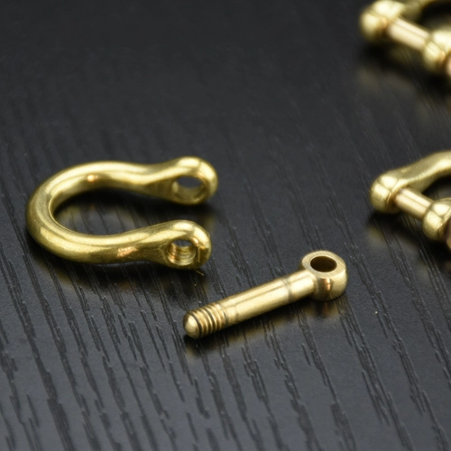 Креативный медный брелок, подвеска ручной работы, латунная ручка с аксессуарами, «сделай сам»