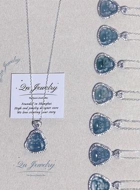 Qn Jewelry/Mini蓝水笑佛（S号） 纯银925可调节蓝水佛公项链A1