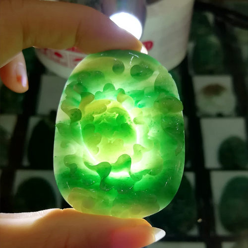 收藏天然玉石独山玉花开富贵吊坠南阳玉独玉牡丹花吊坠挂件送证书 - 图0