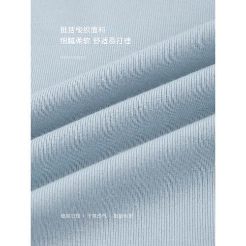 沫晗依美轻通勤设计感结构褶皱绑带圆领短袖2026夏季新款休闲T恤 - 图2