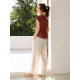 Mohan Yimei linen slimming ຊຸດສອງສ່ວນສໍາລັບແມ່ຍິງ