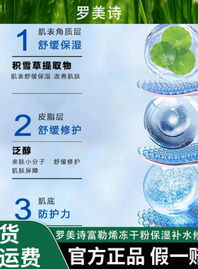 ROMESON/罗美诗富勒烯冻干粉保湿补水修护面膜舒缓修复【全新升级