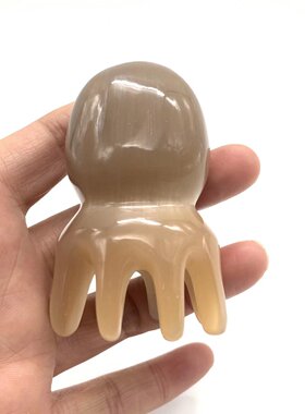 水牛角按摩梳刮痧梳保健梳经络按摩梳头部按摩黄牛角按摩梳开背梳