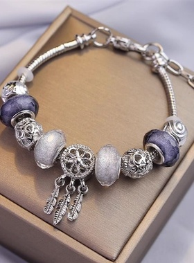 潘家天使之翼手链捕梦网库洛米手串可拆卸DIY饰品配件潘首饰多拉