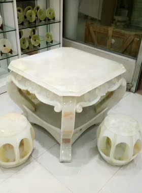 纯天然玉石茶桌 玉石高档四方桌子包邮 石茶桌 天然 石头 茶桌石