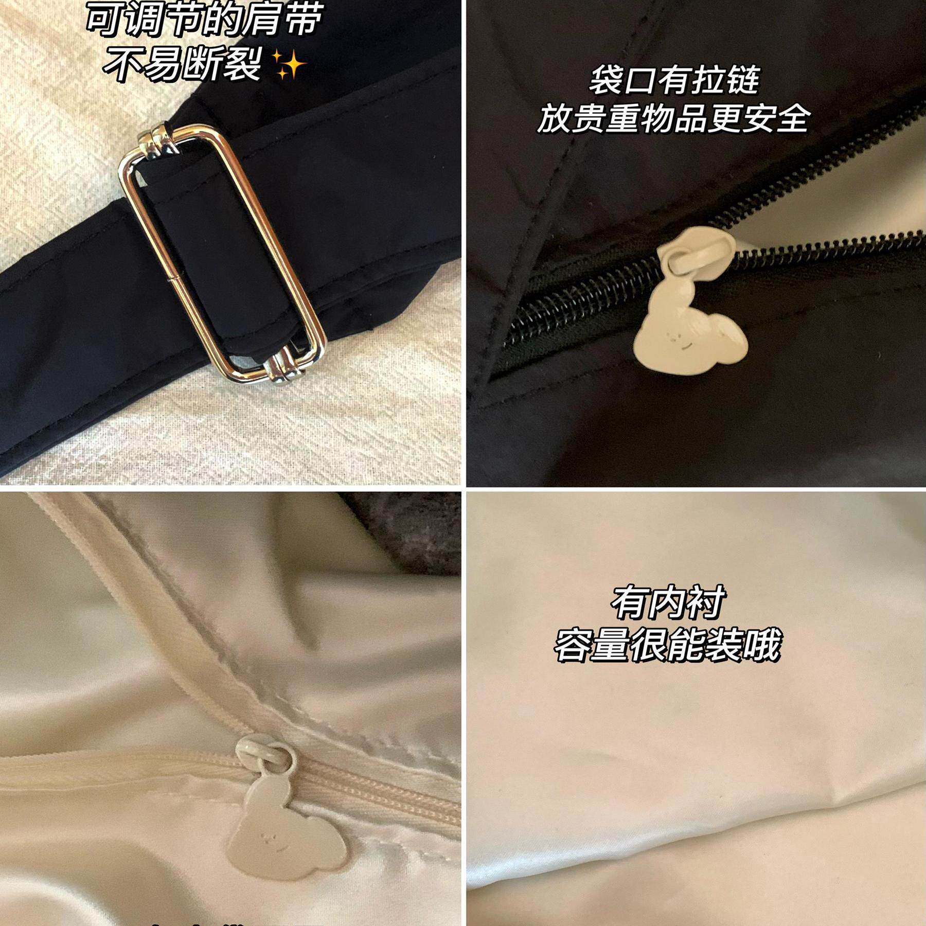 简约通勤单肩健身包女百搭加厚大容量饺子包上班族休闲补习斜挎包