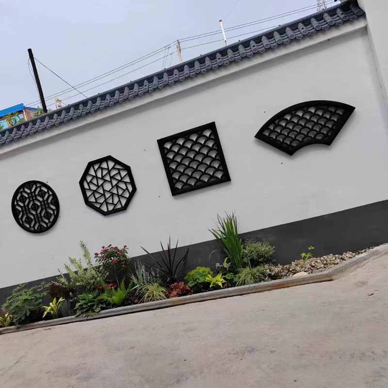 树脂透窗大全新中式仿古假窗花塑料墙面装饰复古风农村小庭院挂件,淘宝优惠券,粉丝福利购,淘宝优惠卷