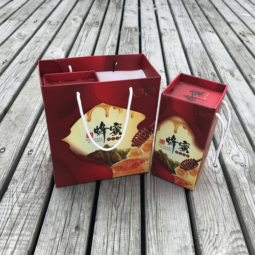 1-2斤蜂蜜包装盒礼盒蜂蜜礼品包装盒土蜂蜜包装彩盒土蜂蜜包装盒 - 图1