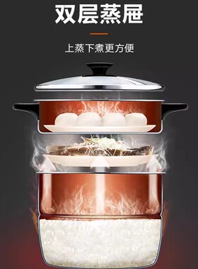 苏泊尔智能电压力锅8l蒸商用高压