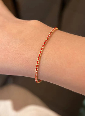 法国redline红绳明星同款手链