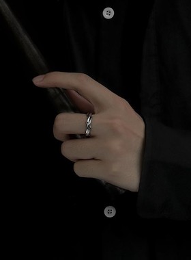 红莫比乌斯戒子戒指男潮