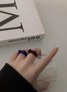 小巧复古线条戒指女简约ins潮