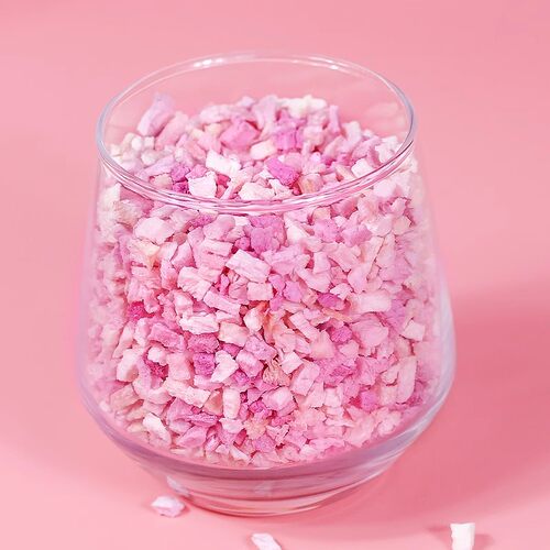 冻干水蜜桃丁碎粒桃子干桃肉黄桃白桃脆丁烘焙蛋糕装饰原料水果干 - 图2