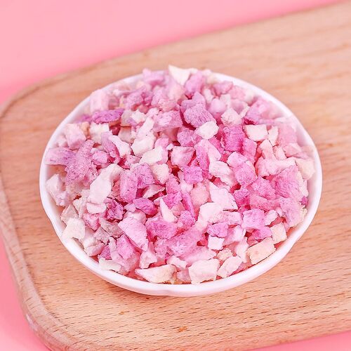 冻干水蜜桃丁碎粒桃子干桃肉黄桃白桃脆丁烘焙蛋糕装饰原料水果干 - 图1