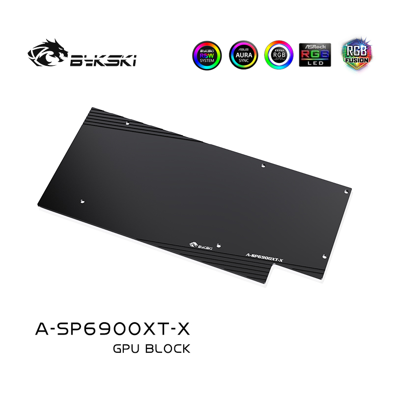 Bykski A-SP6900XT-X显卡水冷头蓝宝石 RX 6800/6900 XT超白金-图1