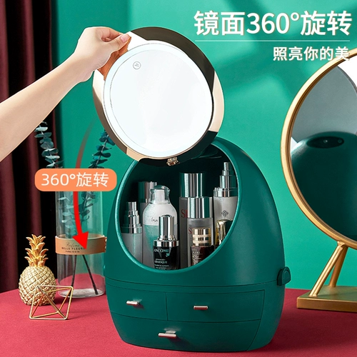 TikTok, коробка для хранения, настольное зеркало, туалетный столик, популярно в интернете
