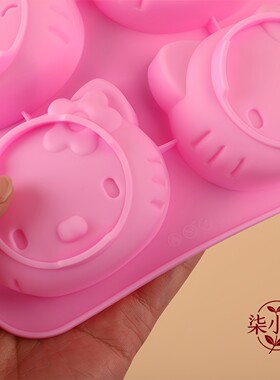 大号可爱小猫DIY手工皂硅胶模具