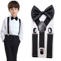 Child collar harness kit High elastic kindergarten Baby braces clip Elementary school boy back with pants rope boy braces