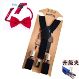 Детская галстук-бабочка, эластичные подтяжки, слинг для детского сада, комбинезон для школьников для мальчиков