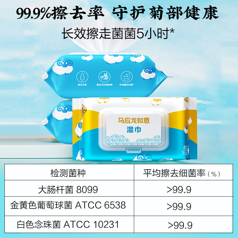 【U先试用】马应龙湿厕纸小羊儿童清洁湿巾止痒80抽私处湿擦屁股,淘宝优惠券,粉丝福利购,淘宝优惠卷