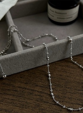 意大利中古S925纯银项链镀18K真金项链轻奢小众高端级感锁骨颈链