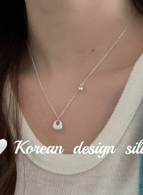 韩国复古福袋S925纯银项链轻奢小众高端级设计感气质名媛锁骨颈链