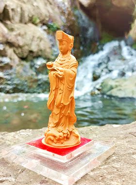 妈祖圣母娘娘木雕手工雕刻摆件
