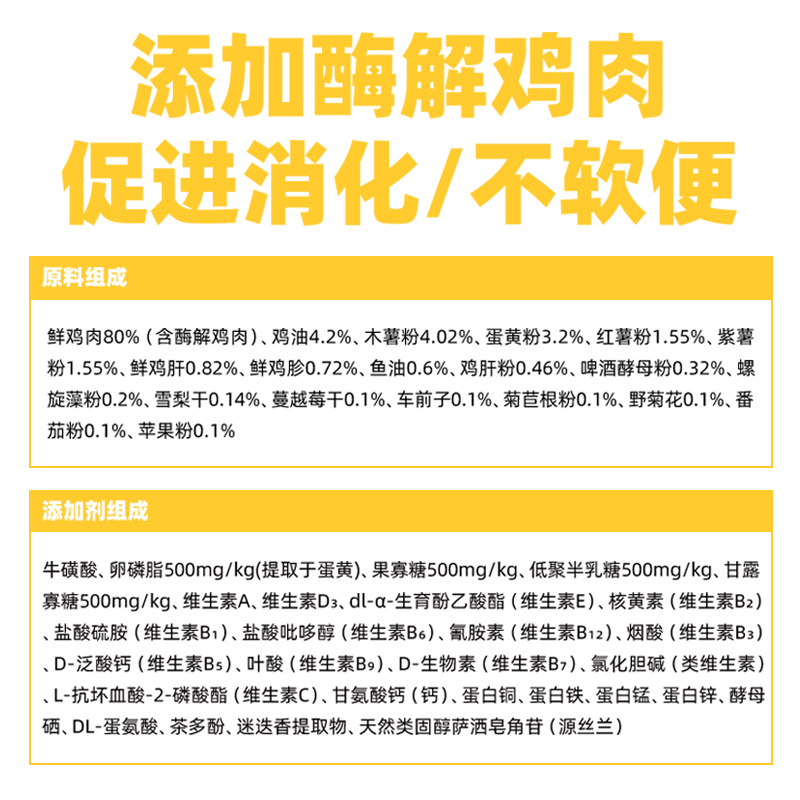 猫小八C80鲜肉无谷全价猫粮80%鲜鸡肉高蛋白成猫幼猫通用营养主粮 - 图1