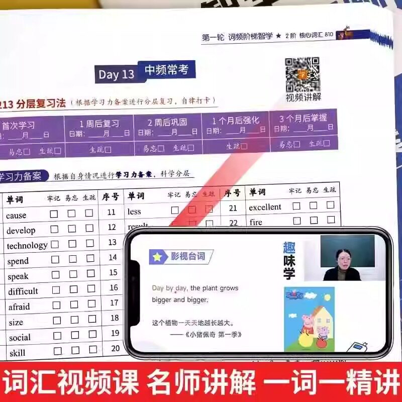 智学中考英语高频词汇人教版初中英语单词大全七八九年级英语专项训练短语词汇语法同步练习册初一二三中考必刷真题复习辅导资料书