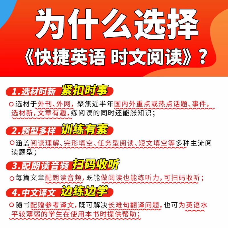 2026版快捷英语时文阅读高中30期高一高二高考英语阅读理解与完形填空专项同步练习册活页英语组合训练书高中英语杂志阅读专题练习-图1