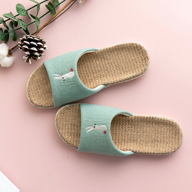 一家三口居家亲子棉麻厚底拖鞋室内地板轻便静音卡通可爱亚麻家居,淘宝优惠券,粉丝福利购,淘宝优惠卷