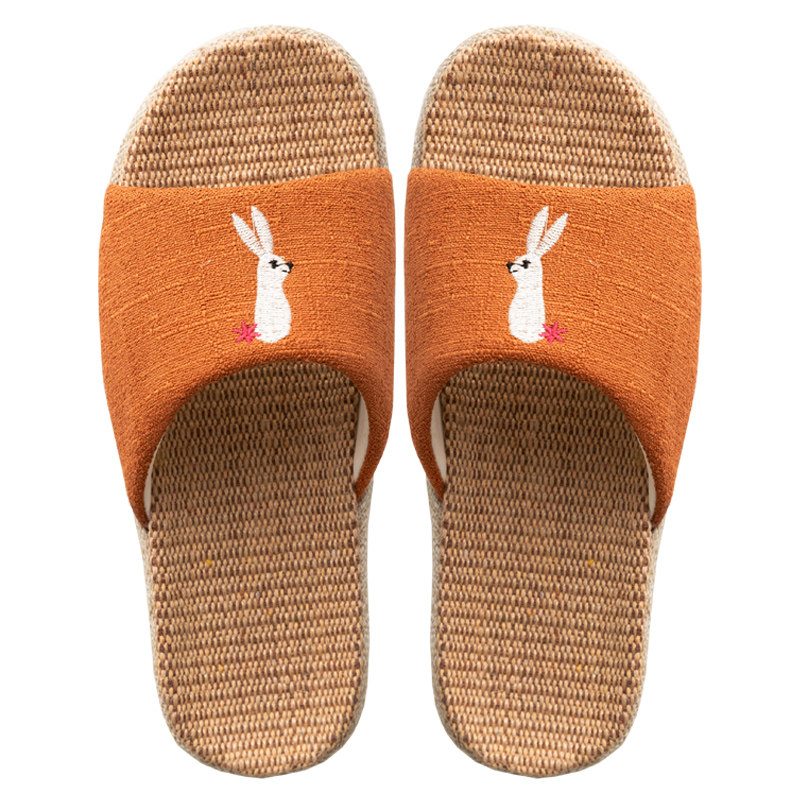 一家三口居家亲子棉麻厚底拖鞋室内地板轻便静音卡通可爱亚麻家居,淘宝优惠券,粉丝福利购,淘宝优惠卷