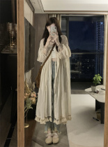 Big Code Womens Clothing Streaming Soot-shirt Spring Fall New One-Piece Thin Jacket Loose Stack Wearing Long Dress Long Sunscreen